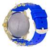 Michael Kors Full Pave Silicone Bracelet Blue/Gold